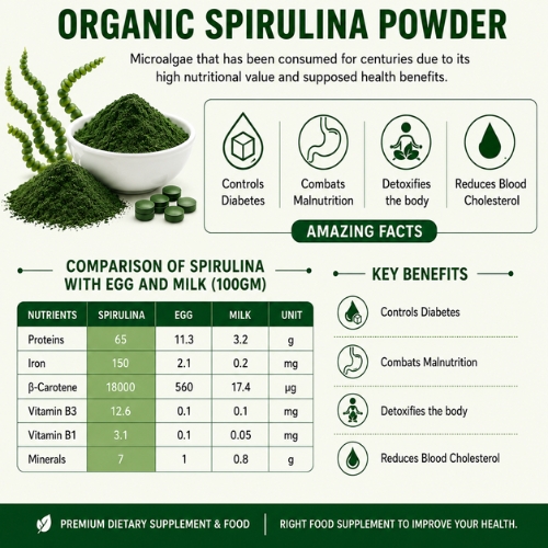 Pure Spirulina Powder – Natural Superfood